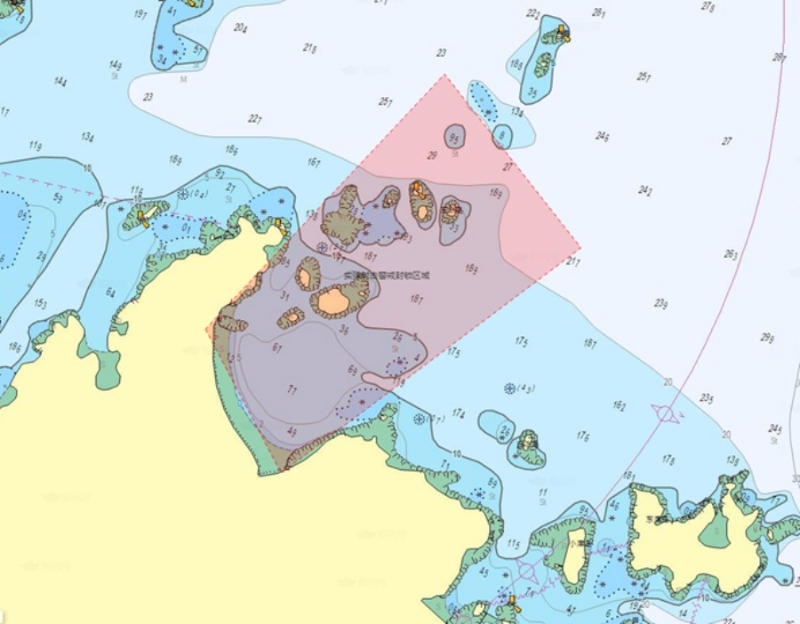 福建平潭劃定四點連線範圍內水域為具體警戒封鎖區域。