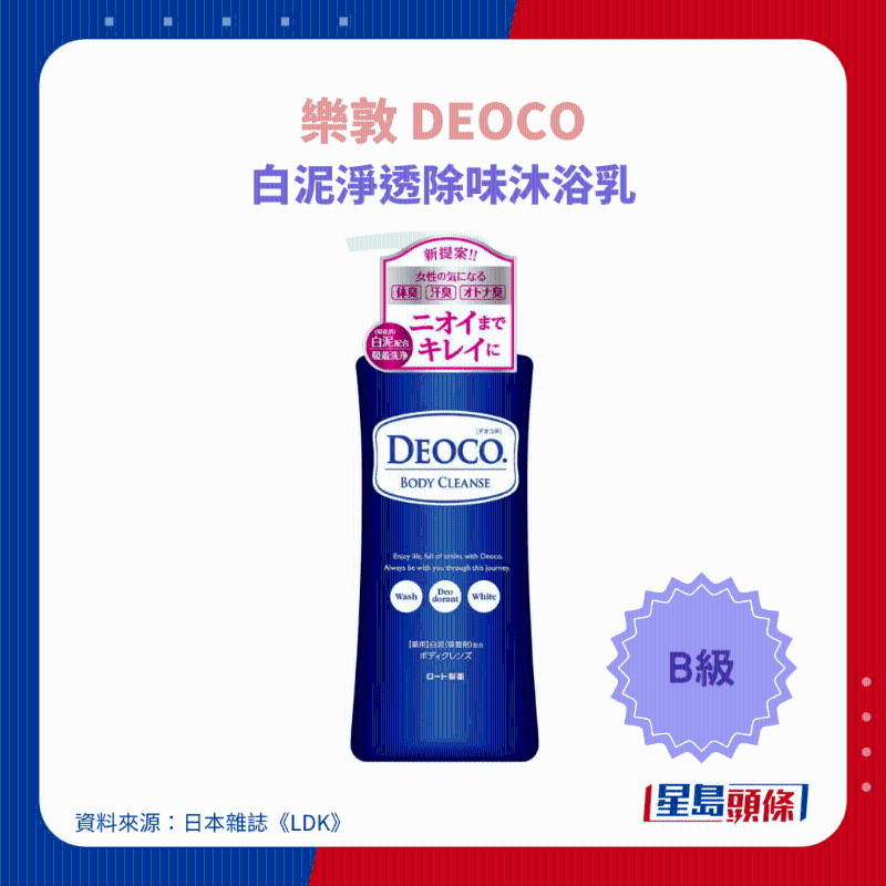 乐敦 DEOCO 白泥淨透除味沐浴乳