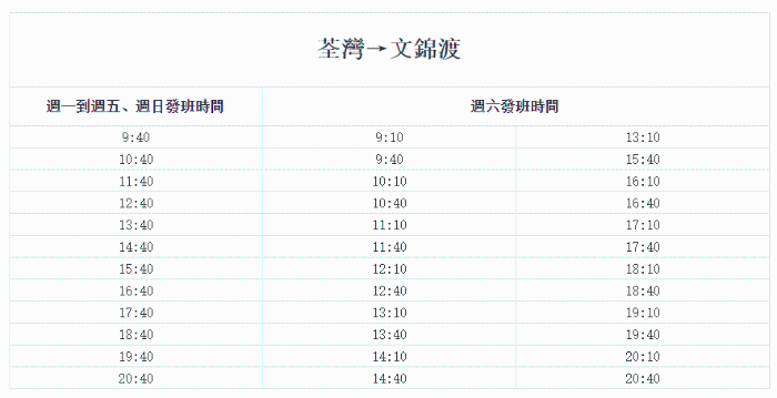 荃湾到文锦渡